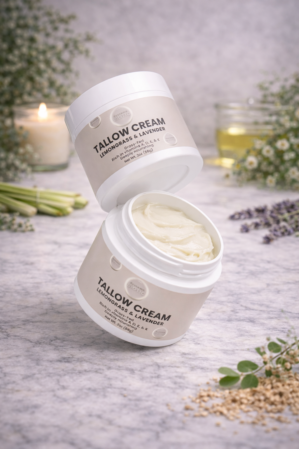 Tallow Cream Lemongrass & Lavender